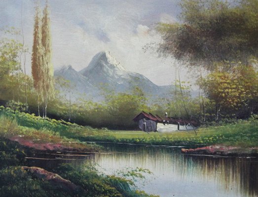 Mountain Landscape Painting, Oil on Canvas-ZYI-1339184