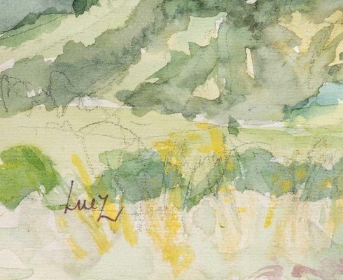 Mountain Landscape, Watercolour on Paper-WFS-903973