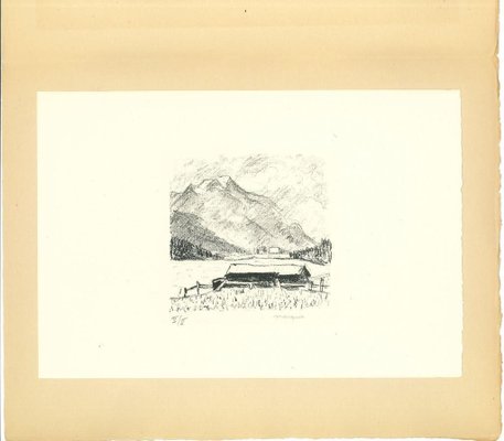 Mountain, Lithograph, Early 20th Century-ZCI-892047