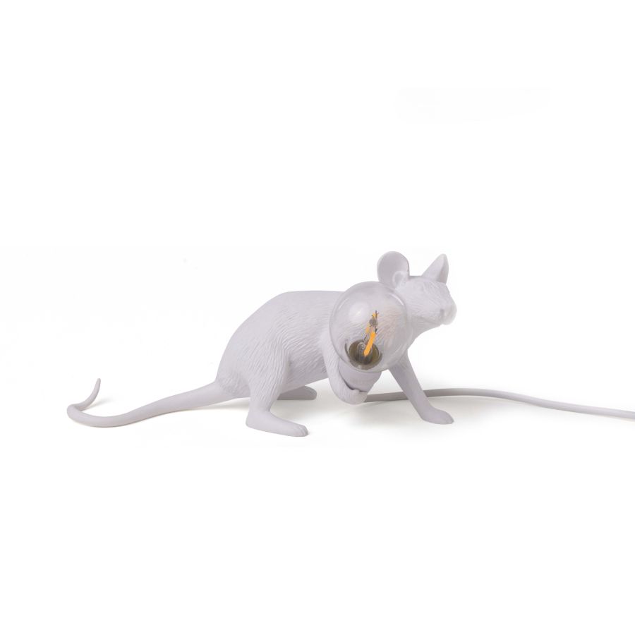 Resin Indoor Table Lamp Mouse Lamp Lop by Seletti #White