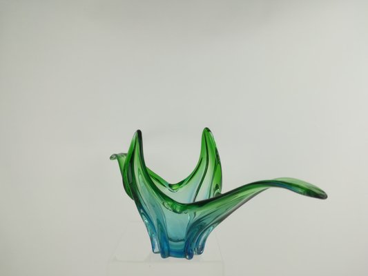 Mouth-Blown Coloured Glass Bowl, Italy, 1970s-KDB-1816907