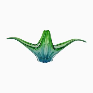 Mouth-Blown Coloured Glass Bowl, Italy, 1970s-KDB-1816907