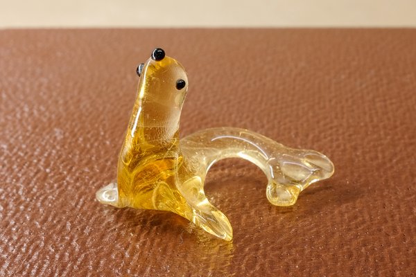 Mouth-Blown Glass Seal Sculptures from Lauscha, 1960s, Set of 4-YGX-589111