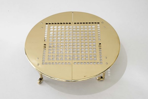 Movable and Expandable Brass Serving Coaster, 1930s-SPD-2036759