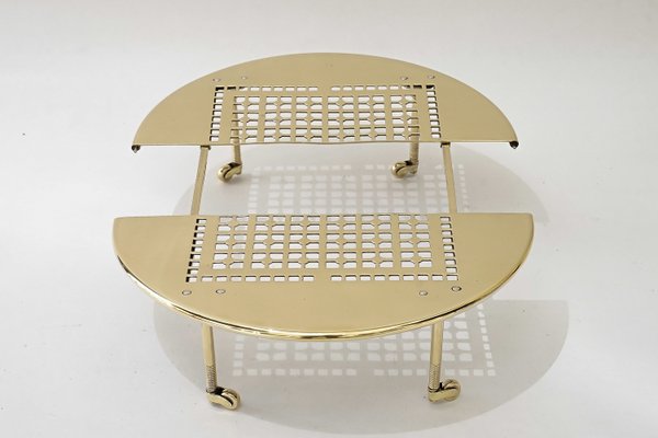 Movable and Expandable Brass Serving Coaster, 1930s-SPD-2036759