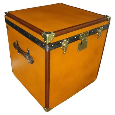 Moynat Orange Steamer Trunk, 1922-YF-2032137