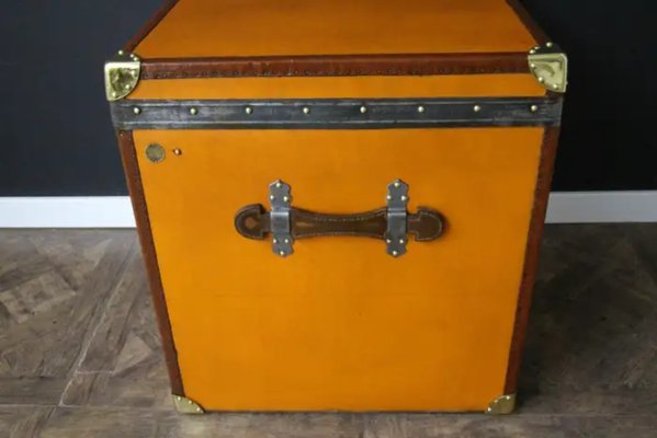 Moynat Orange Steamer Trunk, 1922-YF-2032137