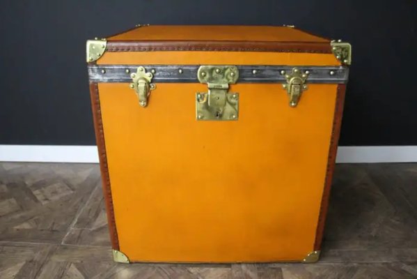 Moynat Orange Steamer Trunk, 1922-YF-2032137