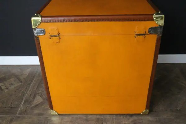 Moynat Orange Steamer Trunk, 1922-YF-2032137