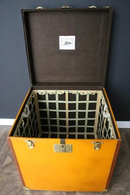 Moynat Orange Steamer Trunk, 1922-YF-2032137