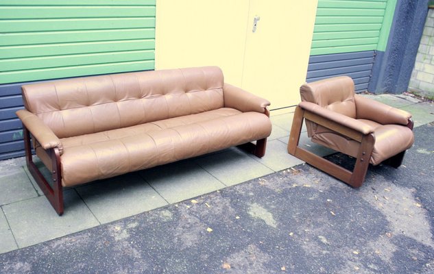 MP-185 Sofa and Lounge Chair by Percival Lafer, 1970s, Set of 2-GJF-1736934