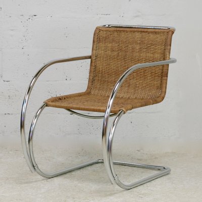 Mr20 Rattan & Tubular Chrome Armchair by Ludwig Mies Van Der Rohe, 1960s-MAO-1287005