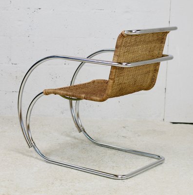 Mr20 Rattan & Tubular Chrome Armchair by Ludwig Mies Van Der Rohe, 1960s-MAO-1287005