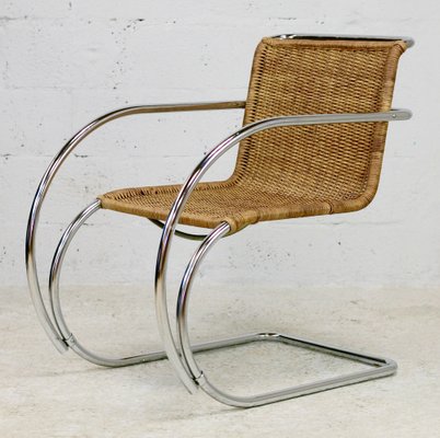 Mr20 Rattan & Tubular Chrome Armchair by Ludwig Mies Van Der Rohe, 1960s-MAO-1287005