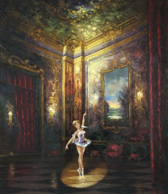 Münnich Heinz, Dancer in the Castle Hall, Oil on Cavas-ZYI-1229146