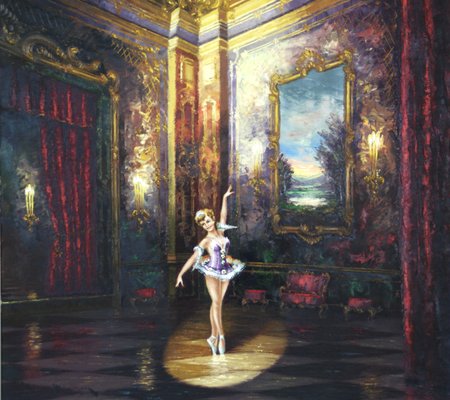 Münnich Heinz, Dancer in the Castle Hall, Oil on Cavas-ZYI-1229146