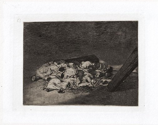 Muertos Recogidos - Original Etching by Francisco Goya - 1863 1863-ZCI-756998