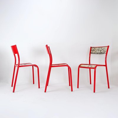 Mullca 510 Revisited Chairs by Charlie Hebdo, Set of 3-NYF-2019041