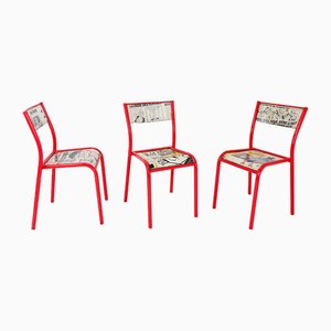 Mullca 510 Revisited Chairs by Charlie Hebdo, Set of 3-NYF-2019041