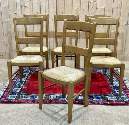 Mulled Oak Chairs, 1980s, Set of 6-QYF-2023651