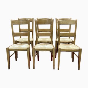 Mulled Oak Chairs, 1980s, Set of 6-QYF-2023651