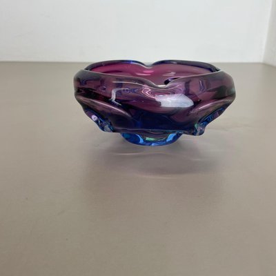 Multi-Color Murano Glass Bowl Shell Ashtray, Italy, 1970s-QZ-1159859