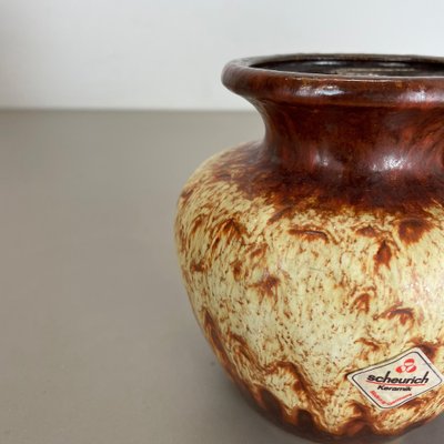 Multi-Color Pottery Fat Lava Vases from Scheurich, Germany, 1970s, Set of 2-QZ-1124211