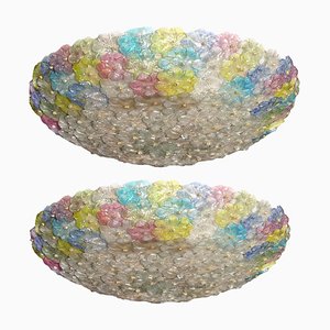 Multi-Color Venetian Flower Glass Ceiling Light from Barovier & Toso-MBH-1031617