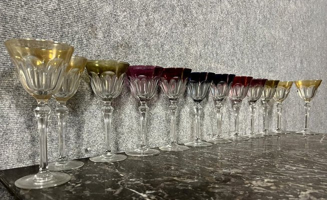 Multi Colored Crystal Wine Glasses, Set of 12-MWB-1752429