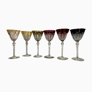 Multi Colored Crystal Wine Glasses, Set of 12-MWB-1752429