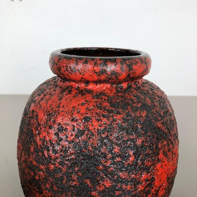 Multi-Colored Fat Lava Ceramic Vases from Scheurich, Germany, 1970s, Set of 3-QZ-1052965