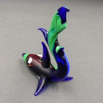 Multi-Colored Murano Glass Shark, Italy, 1960s-WK-1409501