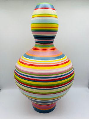 Multicolor Colorful Ceramic Vase by Peter A.C.Brüers-BZB-2031424