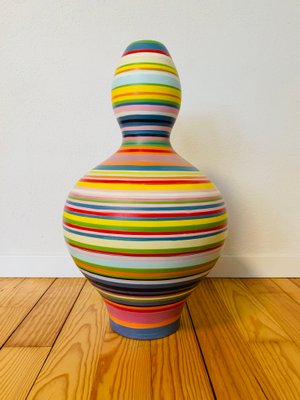 Multicolor Colorful Ceramic Vase by Peter A.C.Brüers-BZB-2031424