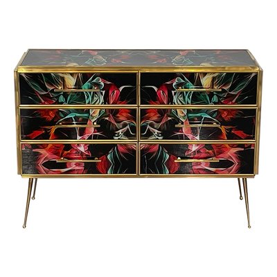 Multicolor Murano Glass Dresser, 1980s-BEW-1773441