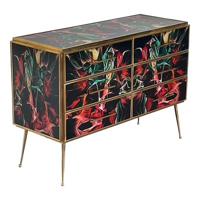 Multicolor Murano Glass Dresser, 1980s-BEW-1773441