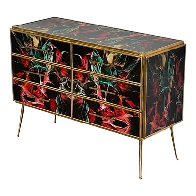 Multicolor Murano Glass Dresser, 1980s-BEW-1773441