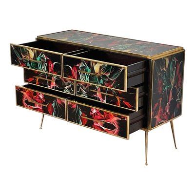 Multicolor Murano Glass Dresser, 1980s-BEW-1773441