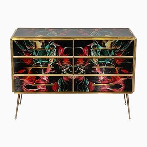 Multicolor Murano Glass Dresser, 1980s-BEW-1773441