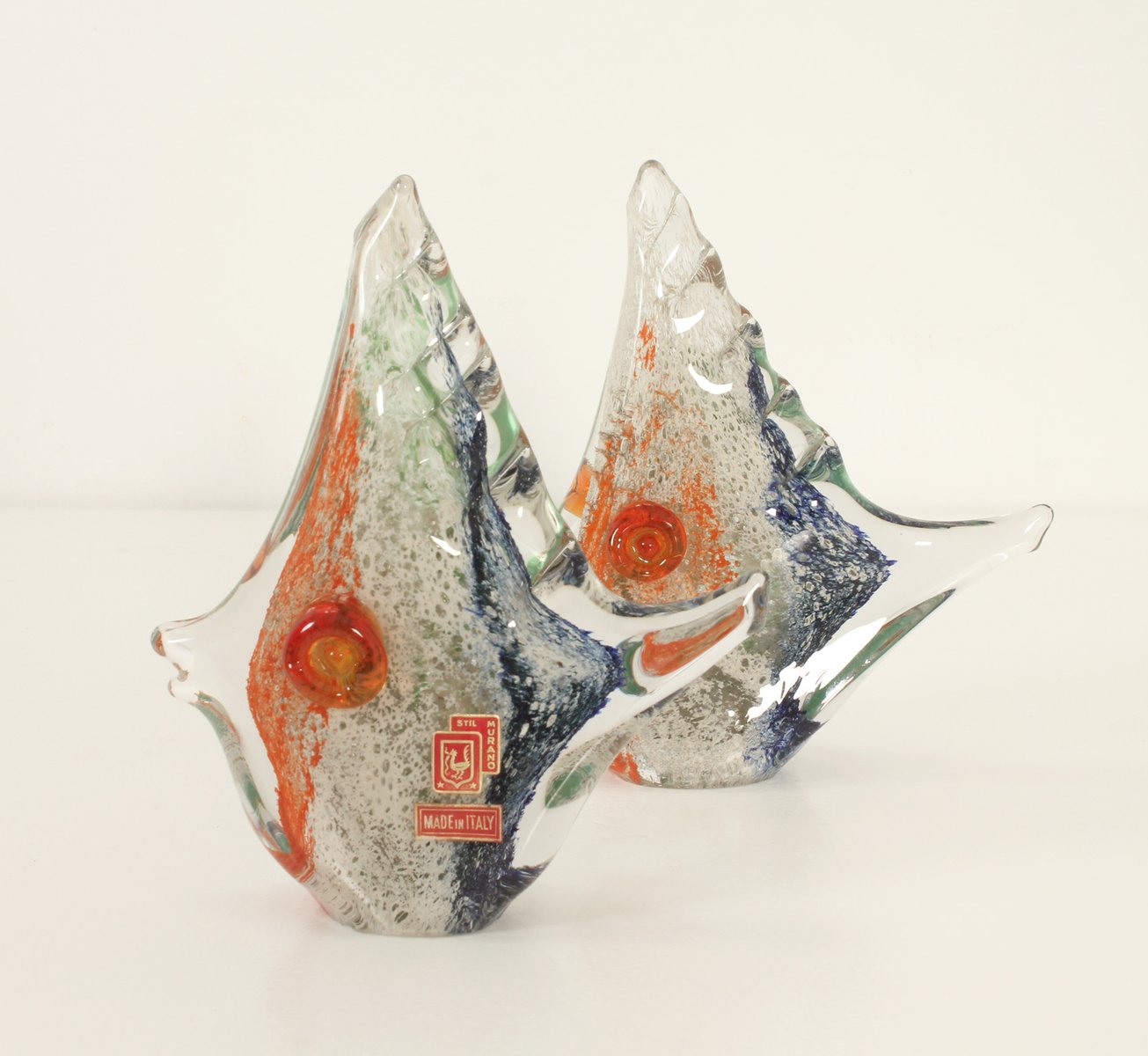 Multicolored Fish Sculpture from Stil Murano, Italy, 1950s