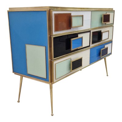 Multicoloured Three-Drawer Dresser, 1990s-BEW-1770397