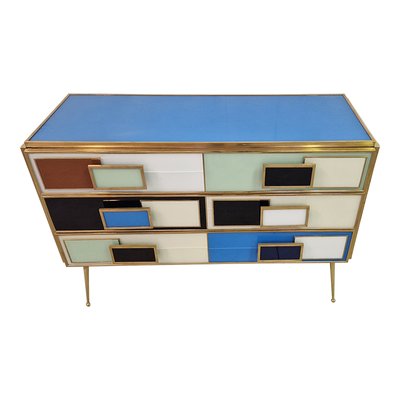 Multicoloured Three-Drawer Dresser, 1990s-BEW-1770397