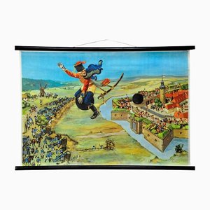 Munchausen Lying Baron Fairy Tale Wall Chart Picture Poster-KJP-1149074