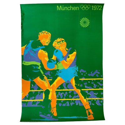 Munich Olympic Games Boxing Poster by Otl Aicher, 1972-TZ-1373776