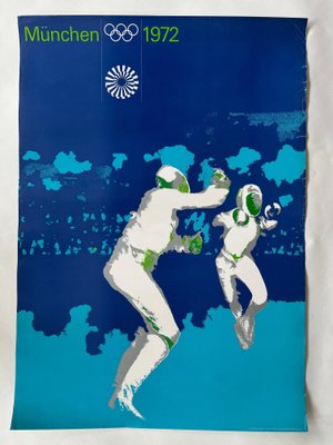 Munich Olympic Games Fencing Poster by Otl Aicher, 1972-TZ-1373784