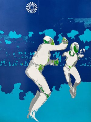 Munich Olympic Games Fencing Poster by Otl Aicher, 1972-TZ-1373784