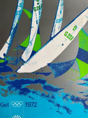 Munich Olympic Games Sejling Skabe Yachting Poster by Otl Aicher, 1972-TZ-1373782