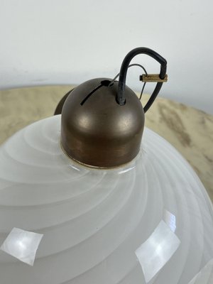 Murano and Brass Glass Hanging Light, Italy, 1970s-YST-1735959