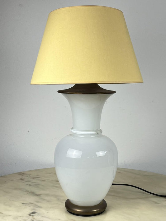 Murano and Otto Glass Table Lamp by F. Fabbian, Italy, 1970s