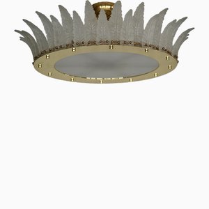 Murano Art Glass and Brass Chandelier, 2000-UH-2043392